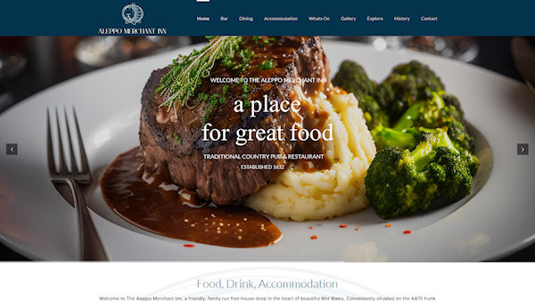 Web Design Newtown Powys - The Aleppo Merchant